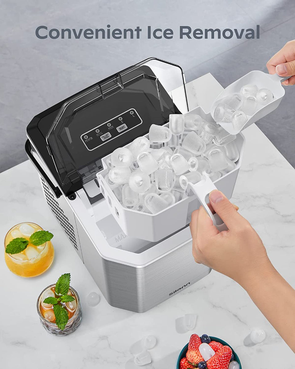 Countertop Bullet Ice Maker with Handle (26 Lbs) – Silonn