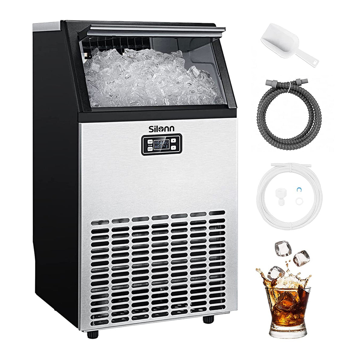 Electric Control Bar Appliance Square Ice Cube Maker - China Ice Mahchine  and Ice Maker price